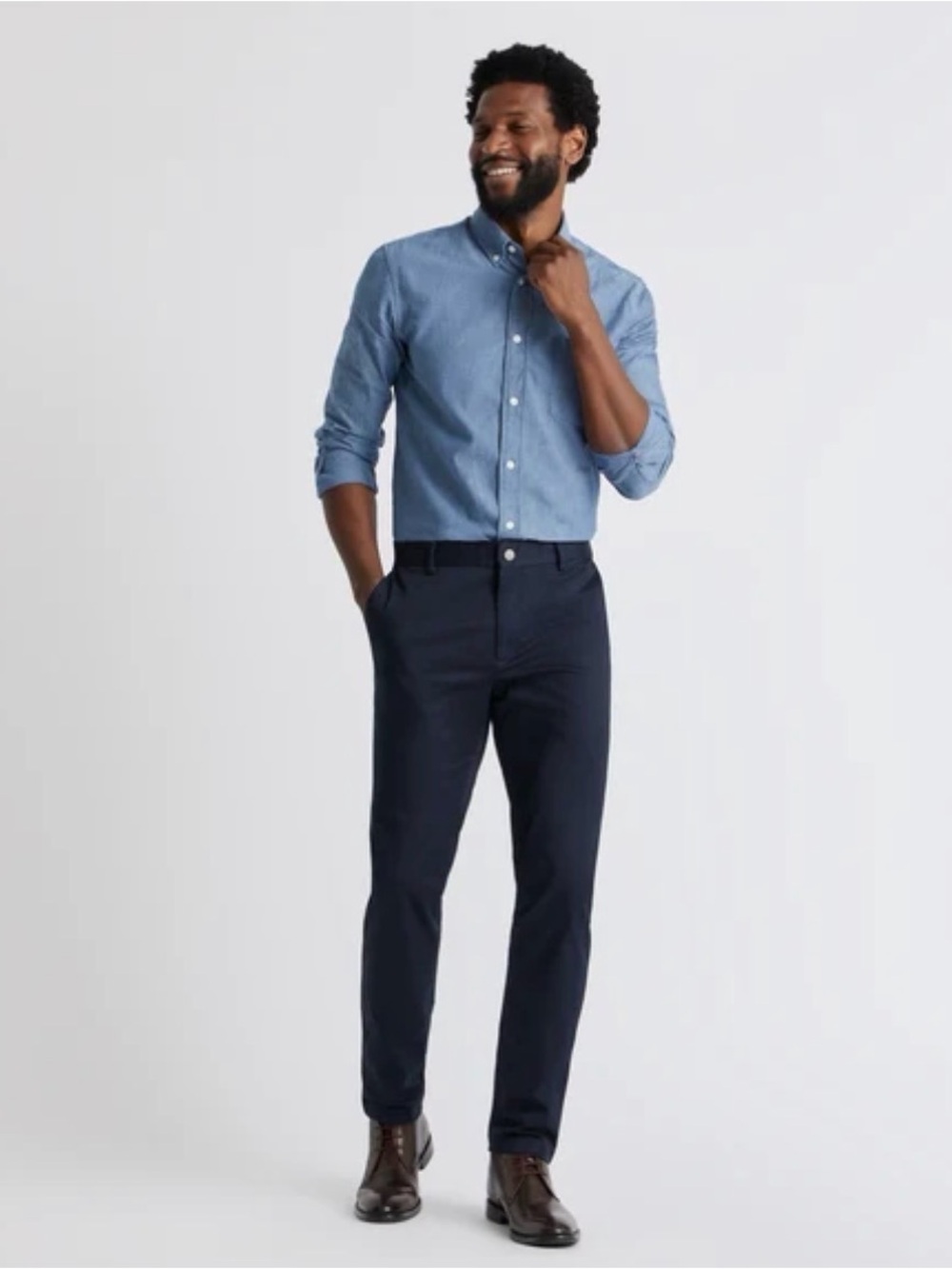 Spoke Men's Classic Straight Chino Pants - Navy